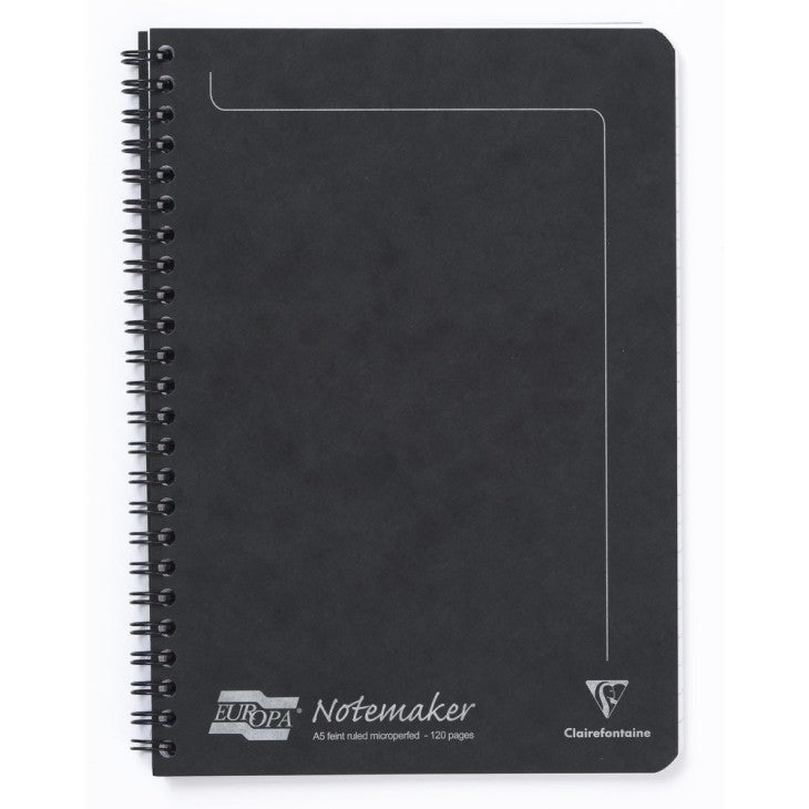 CAH SPIR"NOTEMAKER" 5¾X8¼" 120P LIGNE NOIR