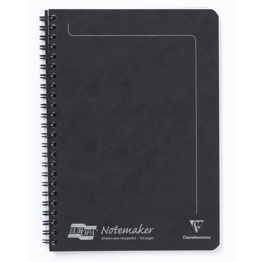 CAH SPIR"NOTEMAKER" 5¾X8¼" 120P LIGNE NOIR