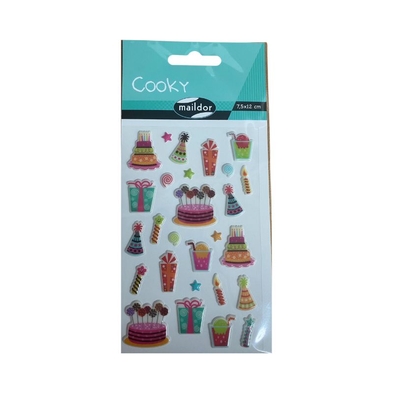 AUTOCOLLANTS COOKY "ANNIVERSAIRES"