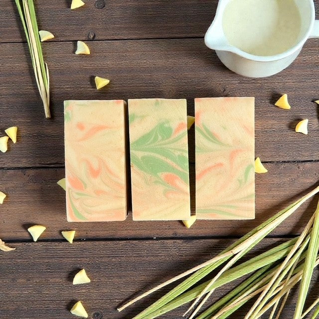 PÉRRIA SAVON ARTISANAL - SAVON REGULIER - LEMONGRASS & CHEVRE
