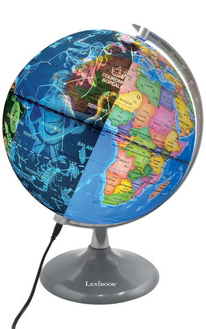 LEXIBOOK - 2 EN 1 GLOBE & PLANÉTARIUM LUMINEUX FRANÇAIS