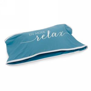 BANDEAU DE CHAISE "EN MODE RELAX" BLEU