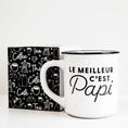 Charger l'image dans la visionneuse de la galerie, TASSE - "LE MEILLEUR C'EST PAPI" BLANC & NOIR
