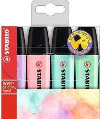 STABILO - SURLIGNEUR "BOSS" PASTEL SET #1 @4