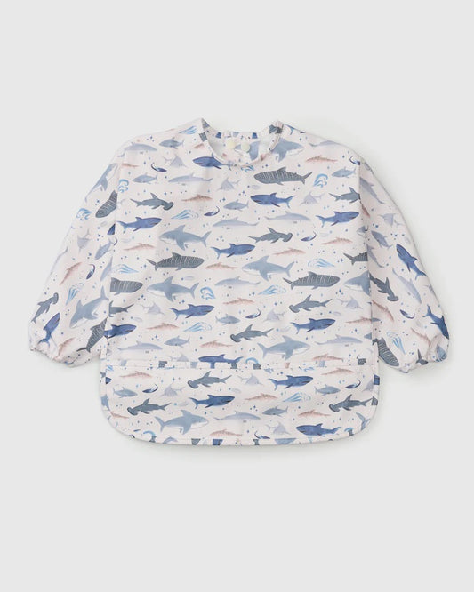 Bavoir Manches Longues Imperméable - Requins