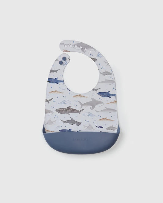 Bavoir en Silicone - Motifs Requins