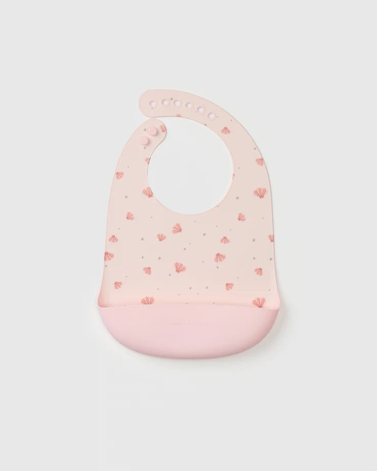 Bavoir en Silicone - Motifs Coquillages