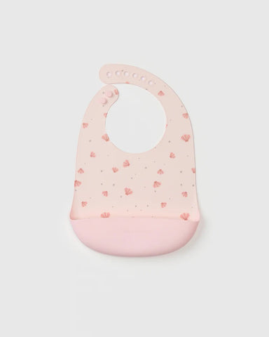 Bavoir en Silicone - Motifs Coquillages