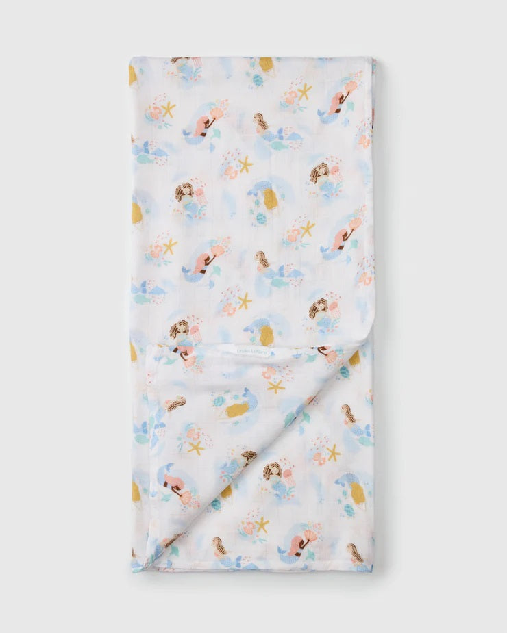 Couverture Mousseline Bambou - Sirène