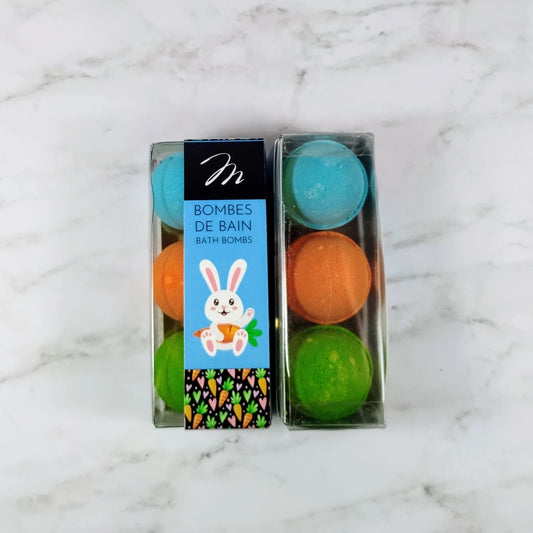 ENS BOMBE BAIN MINI 3MCX - PÂQUES LAPIN