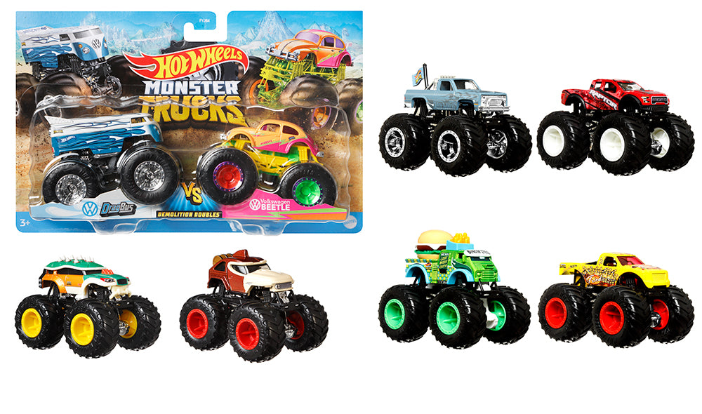 HOT W-MONSTER TRUCKS DBLE DEMOLITION AST