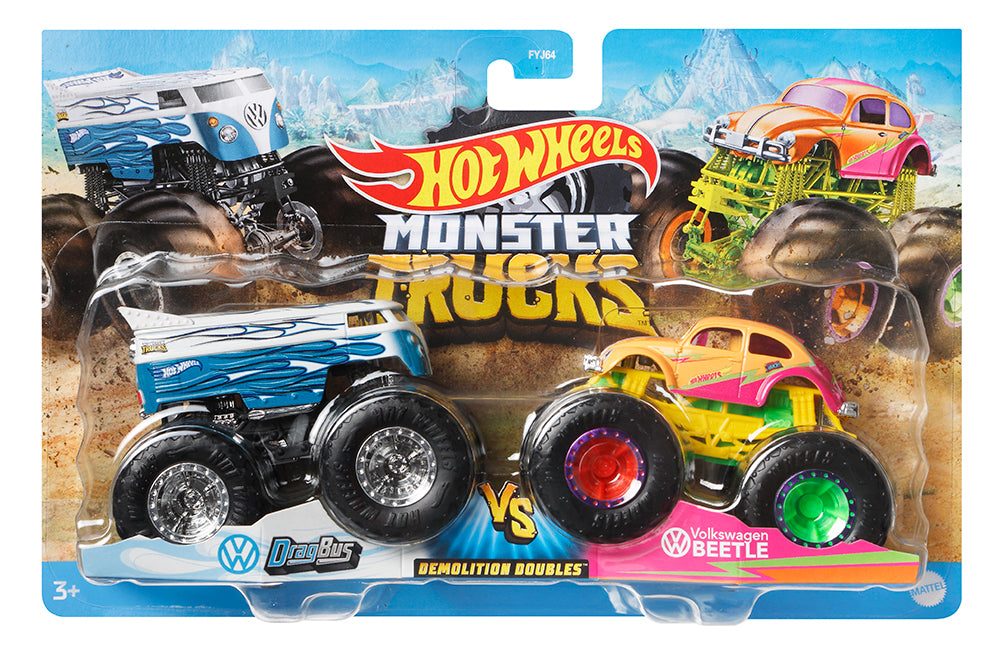 HOT W-MONSTER TRUCKS DBLE DEMOLITION AST
