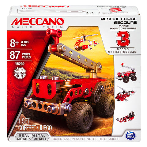 MECCANO- 3 EN 1 VEHICULE DE SECOUR