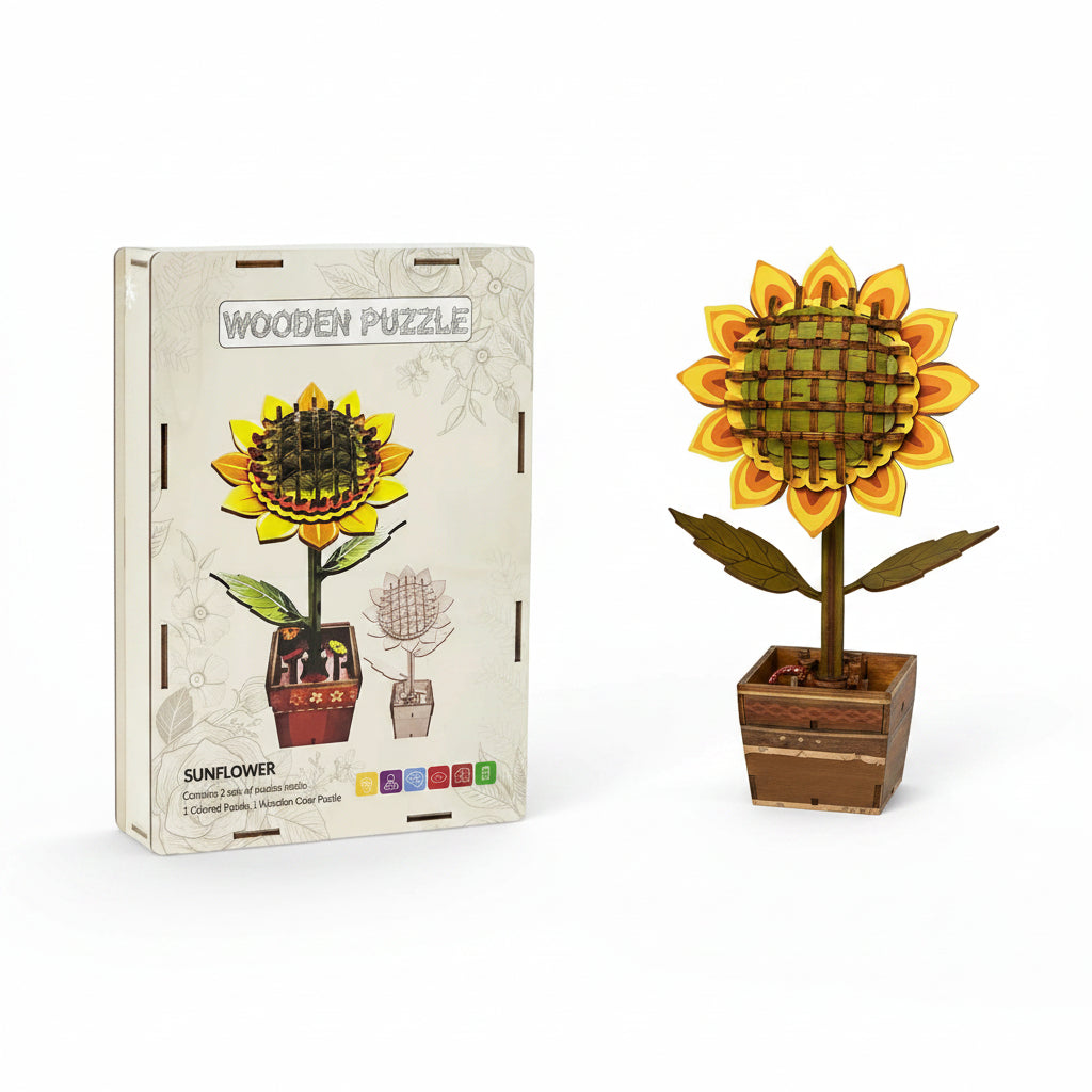 CASSE-TETE 3D EN BOIS -  TOURNESOL 78 MCX