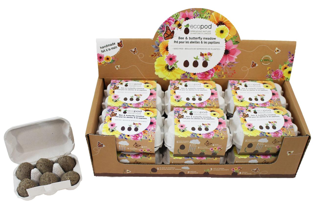 SEMENCE - BOITE OEUF "ECOPOD" FLEUR ASST