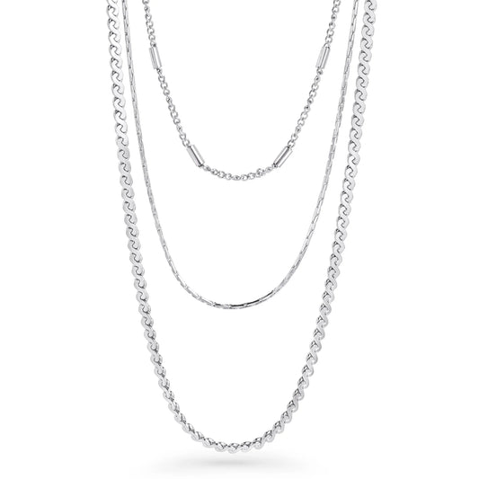 COLLIER "THEA" 15"-17"-19" ARGENT