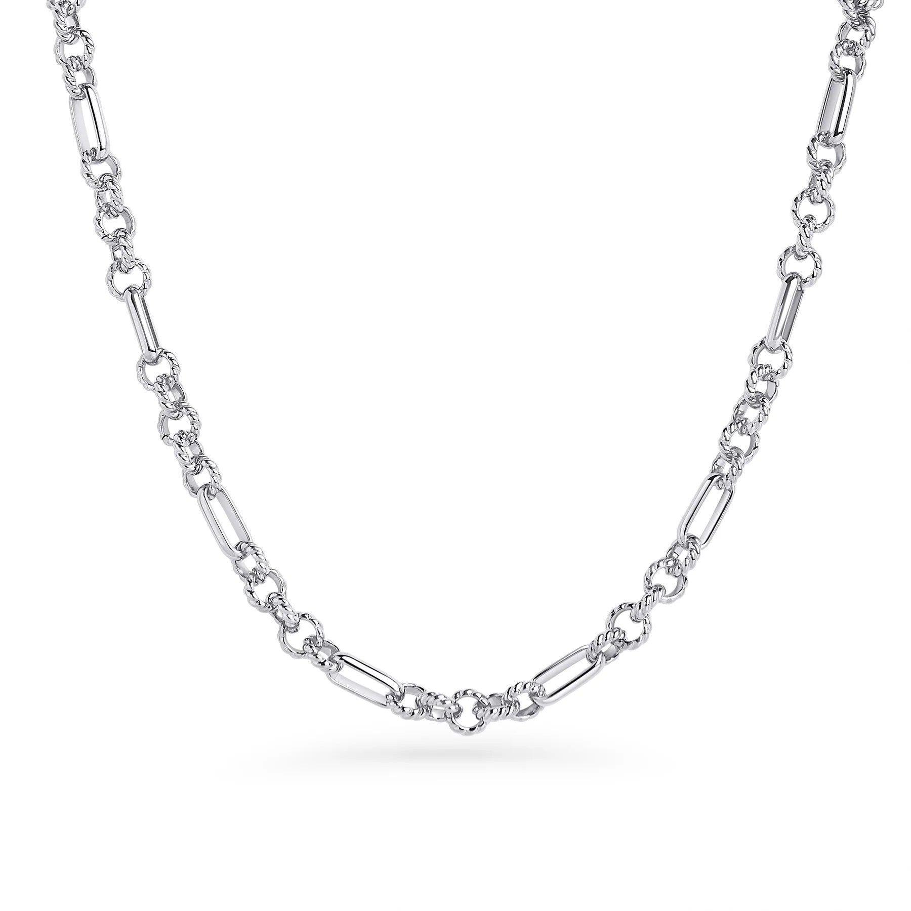COLLIER " OLIVIA " 18" ARGENT