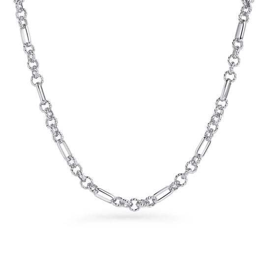 COLLIER " OLIVIA " 18" ARGENT
