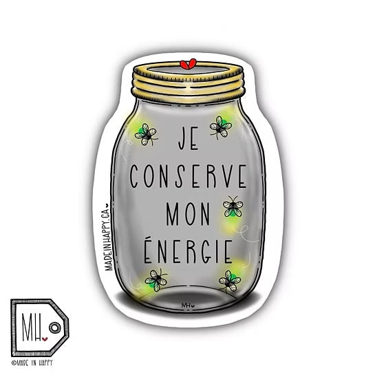 AUTOCOLLANT-  CONSERVE MON ENERGIE