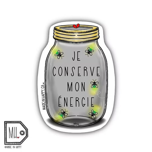 AUTOCOLLANT-  CONSERVE MON ENERGIE