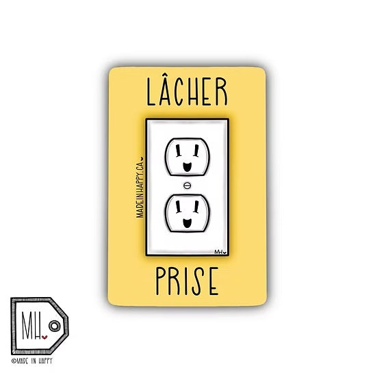 AUTOCOLLANT- LACHER PRISE