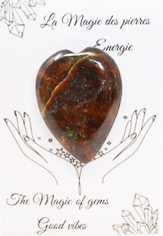 PIERRE GRENAT COEUR RGE PORTE BONHEUR