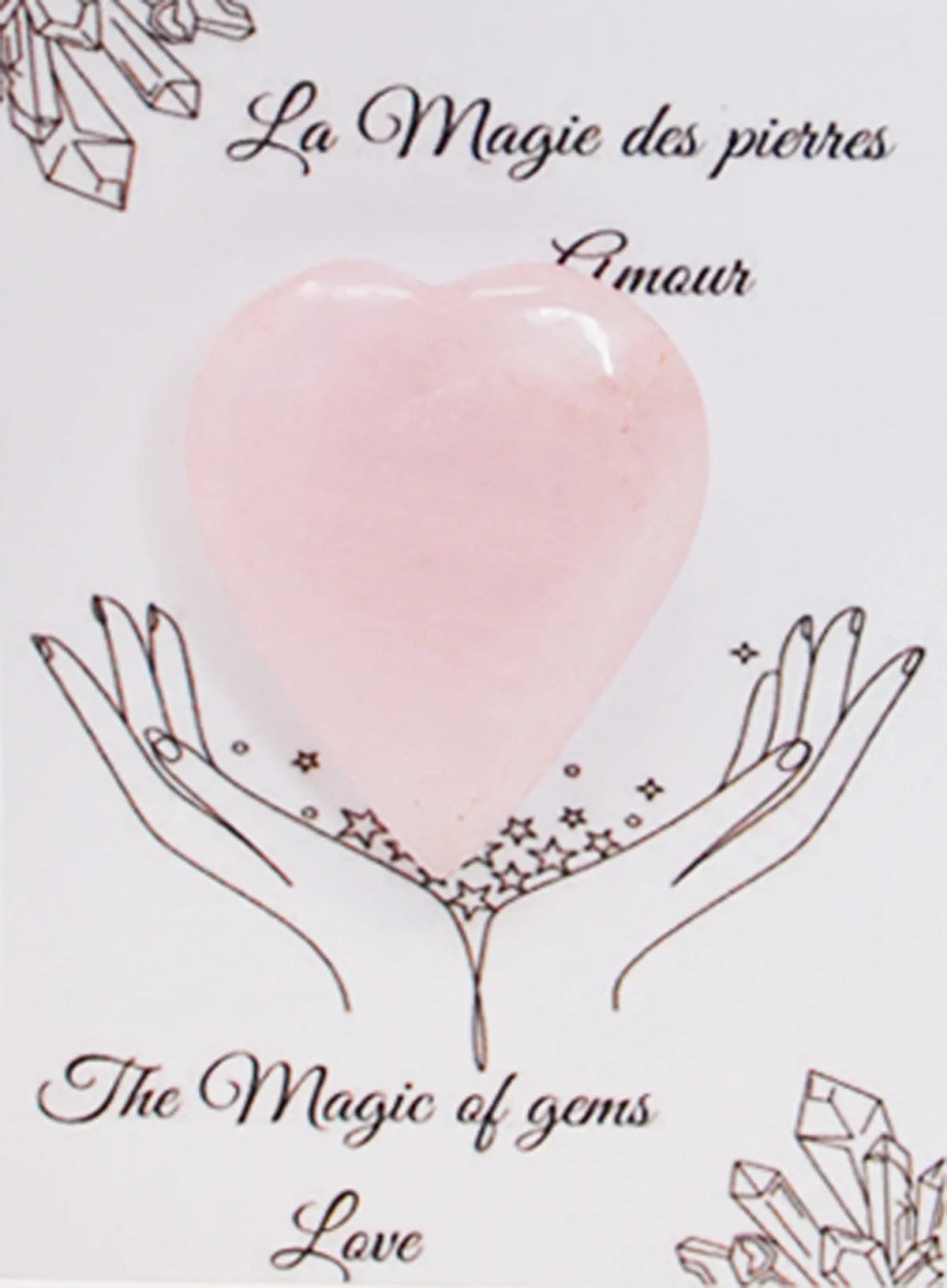 QUARTZ COEUR ROSE PIERRE DE L' AMOUR