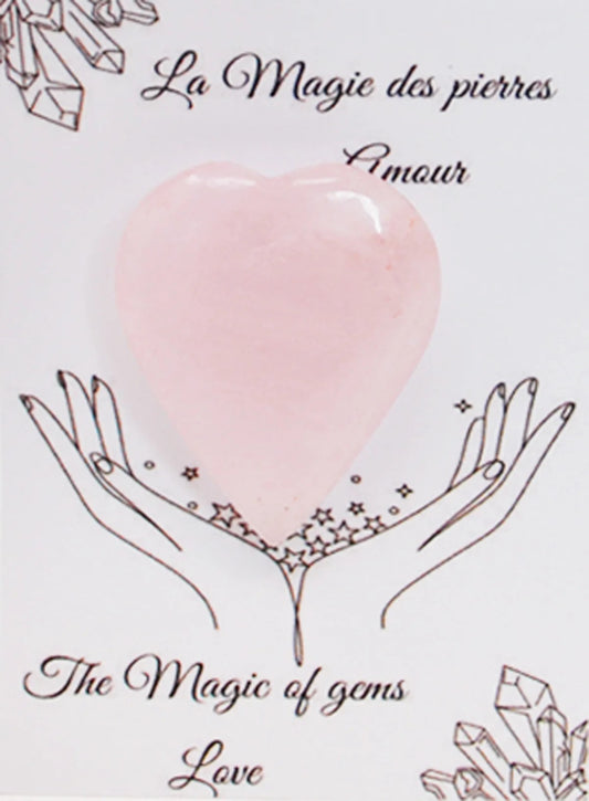 QUARTZ COEUR ROSE PIERRE DE L' AMOUR