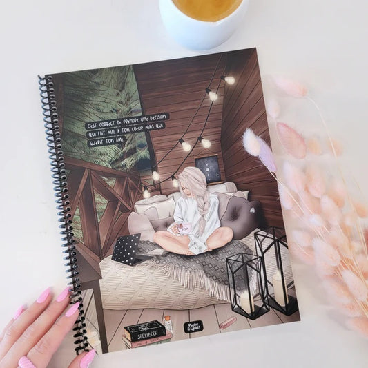 PAPIER & LATTE - CAHIER NOTES 8.5 X11''CELESTRE C'EST CORRECT