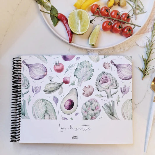 PAPIER & LATTE - LIVRE RECETTE RABAT SPIR 11 X8 ½ " POTAGER
