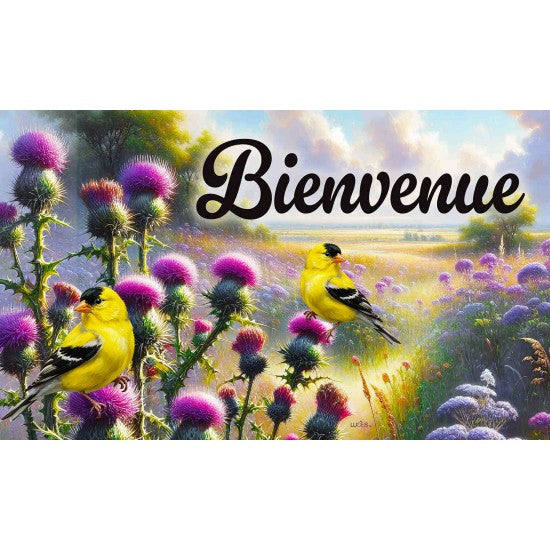 TAPIS 30 X 18" -  CHARDONNERETS