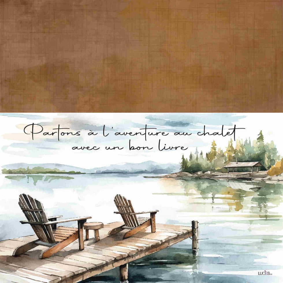 COUSSIN LECTURE POCHETTE -  AVENTURE  AU CHALET