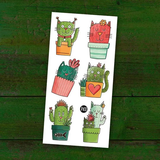 PICO TATOUAGES - LES CHATS CACTUS