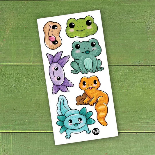 PICO TATOUAGES - L'AXOLOTI & LA GRENOUILLE