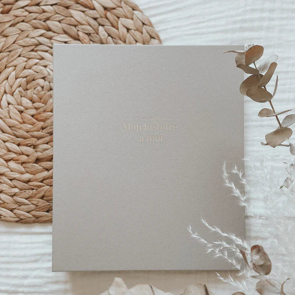 LIVRE DE BEBE - GRIS EN TISSU