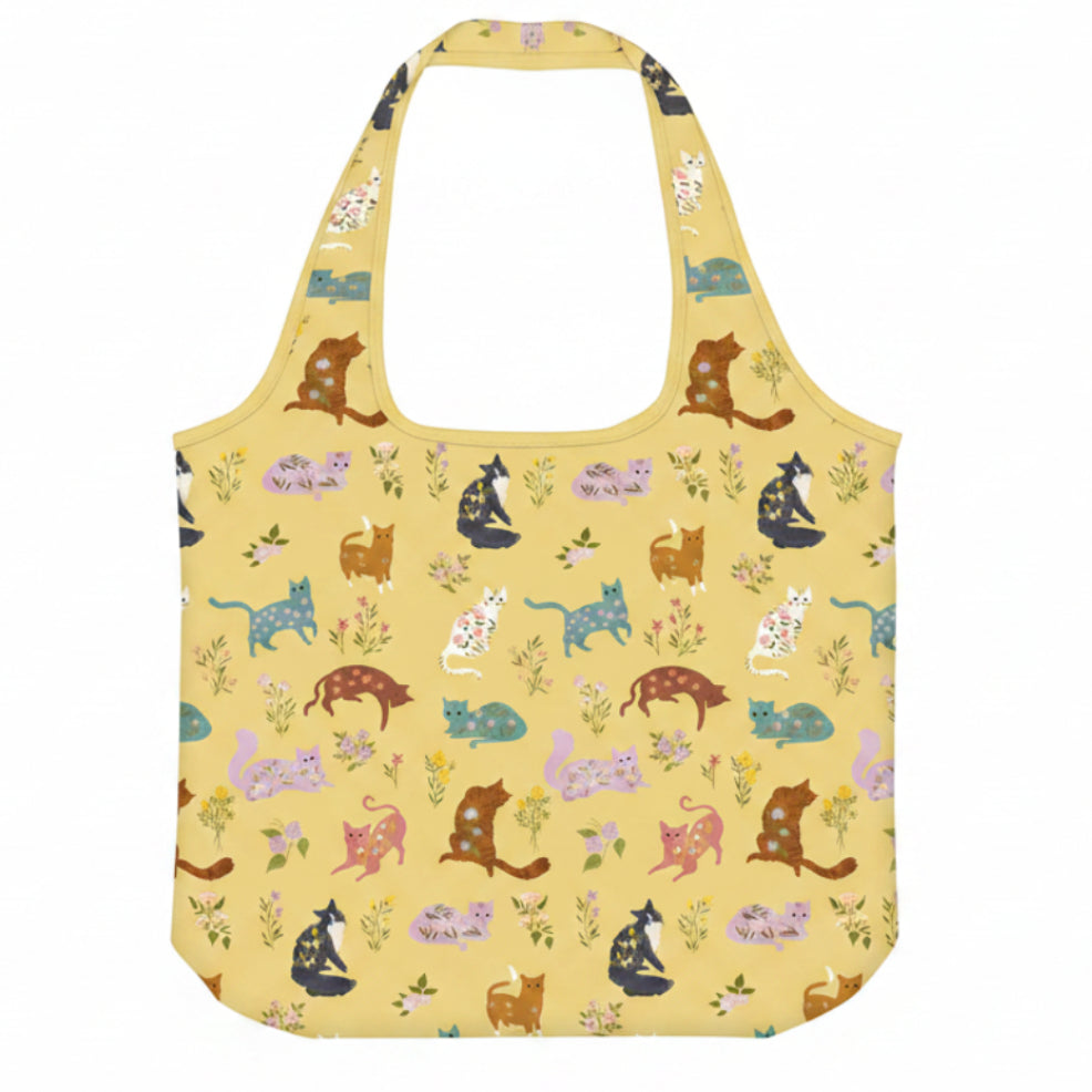 SAC FOURRE-TOUT 18X26" "FLOWER PETS CATS"
