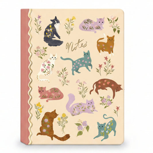 JOURNAL LIGNER & MOTIF  6 X 8.25" - "PETS CAT"