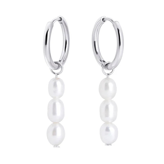 BOUCLE OREILLE "DORM PERLE SALLY II" ARGENT