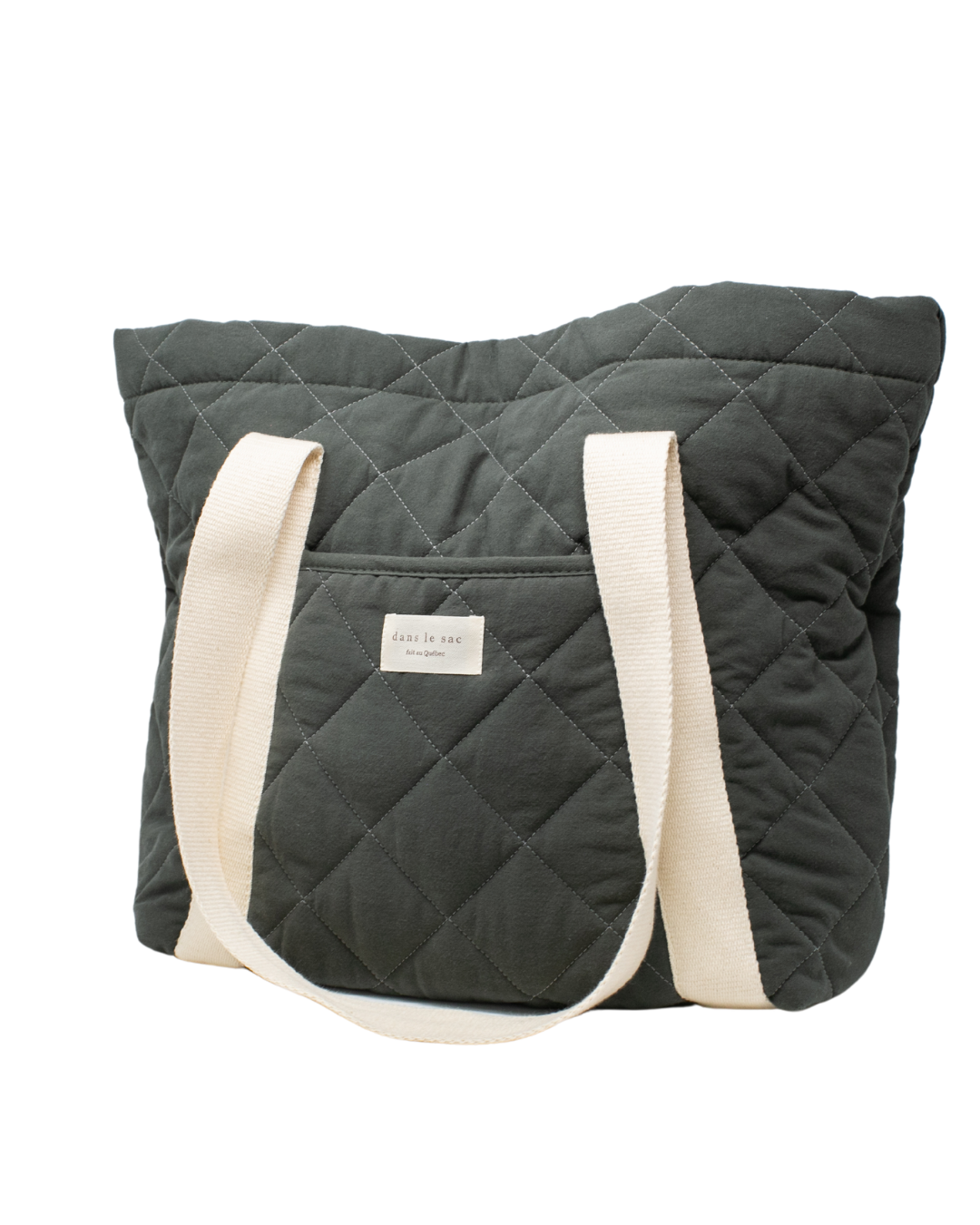 FOURRE-TOUT MATELASSE 19.25" X 13.25" X6"- KAKI