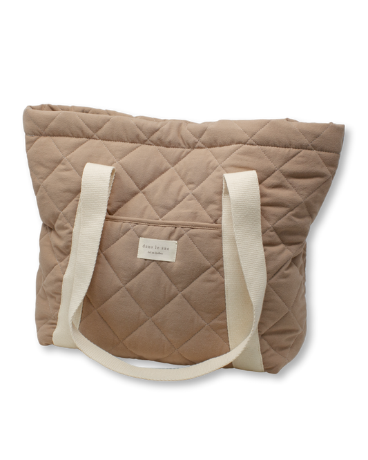 FOURRE-TOUT MATELASSE 19.25" X 13.25" X 6" - TAN