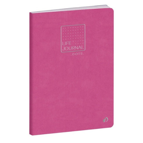 QUO VADIS - CARNET 21 "DOTS" SLIM 6 X 8-¼  ROSE