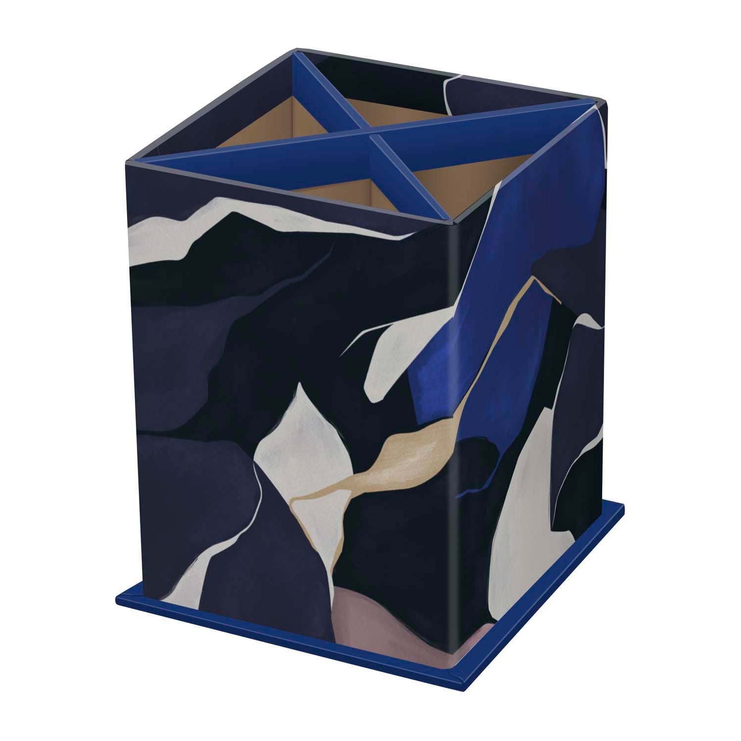 POT A CRAYON "ICONIQUE" CARRE NOIR