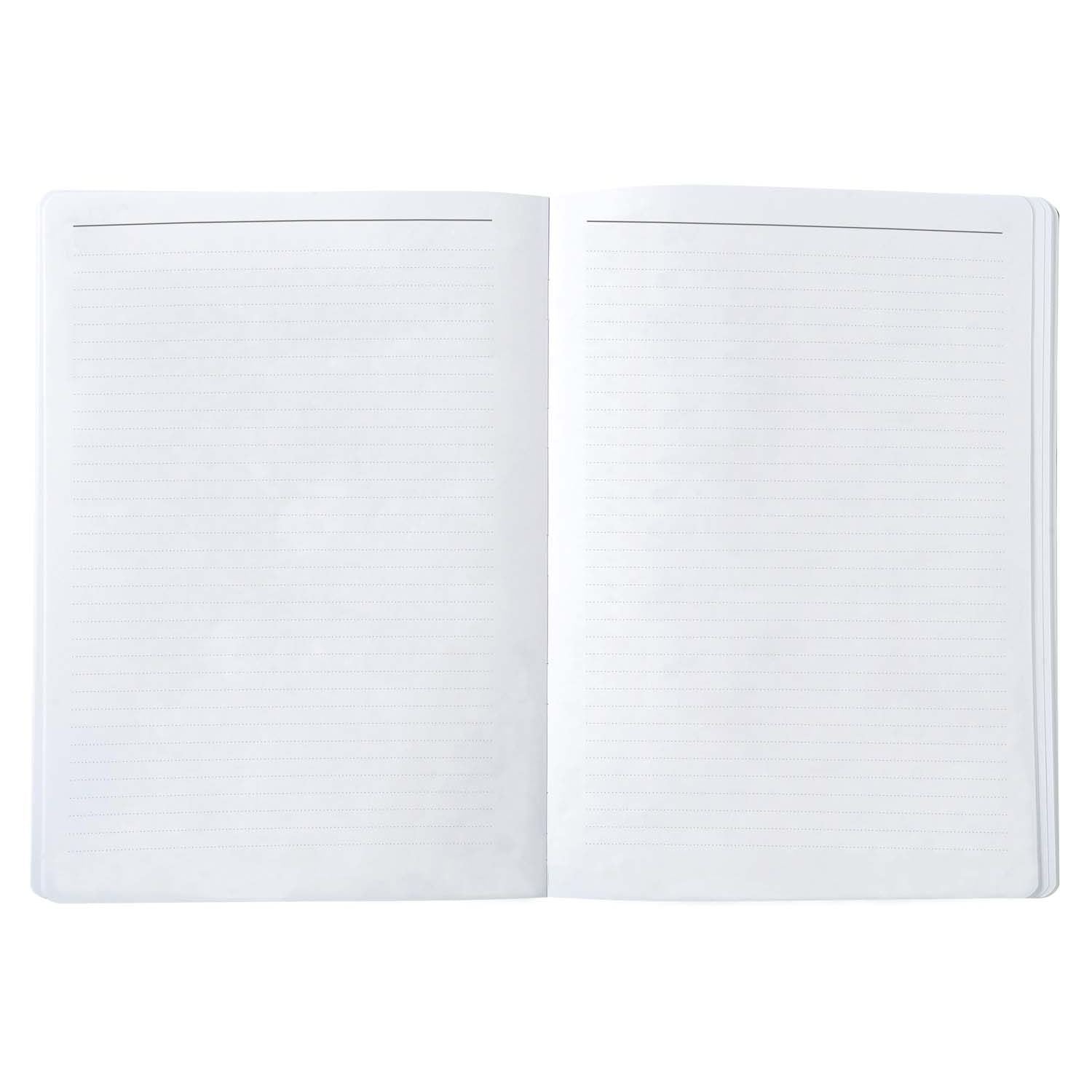 BLOC-NOTES "ICONIQUE" A SANGLE 6 X 8¼"- CUBISME BLEU