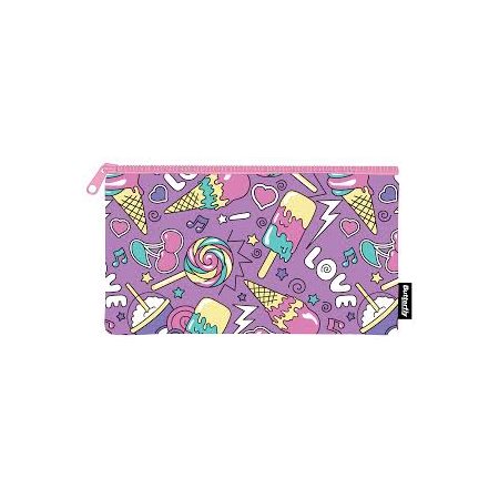 ETUI A CRAYON NEOPRENE BONBON PAILLETEE