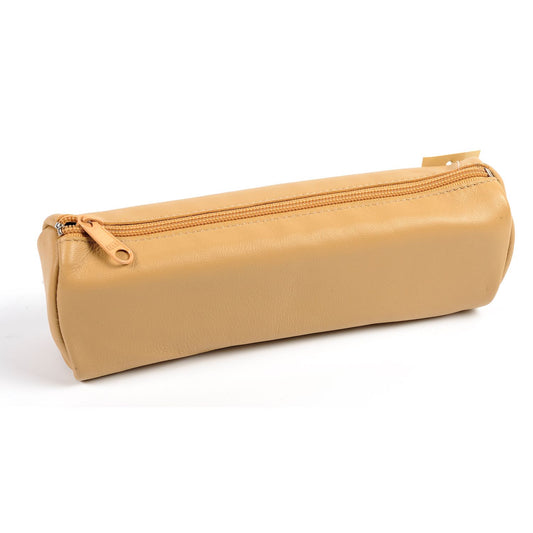 QUO VADIS - ETUI CRAYON GR TRAPEZE CUIR MOUTON - NAT