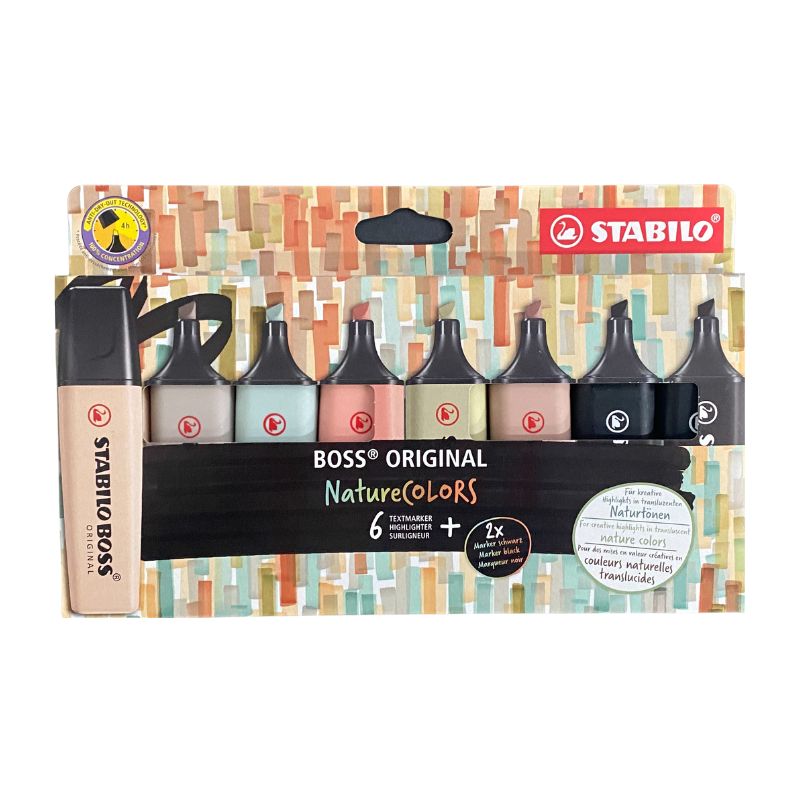 SURLIGNEUR STABILO "BOSS" ORIG NATURE@8