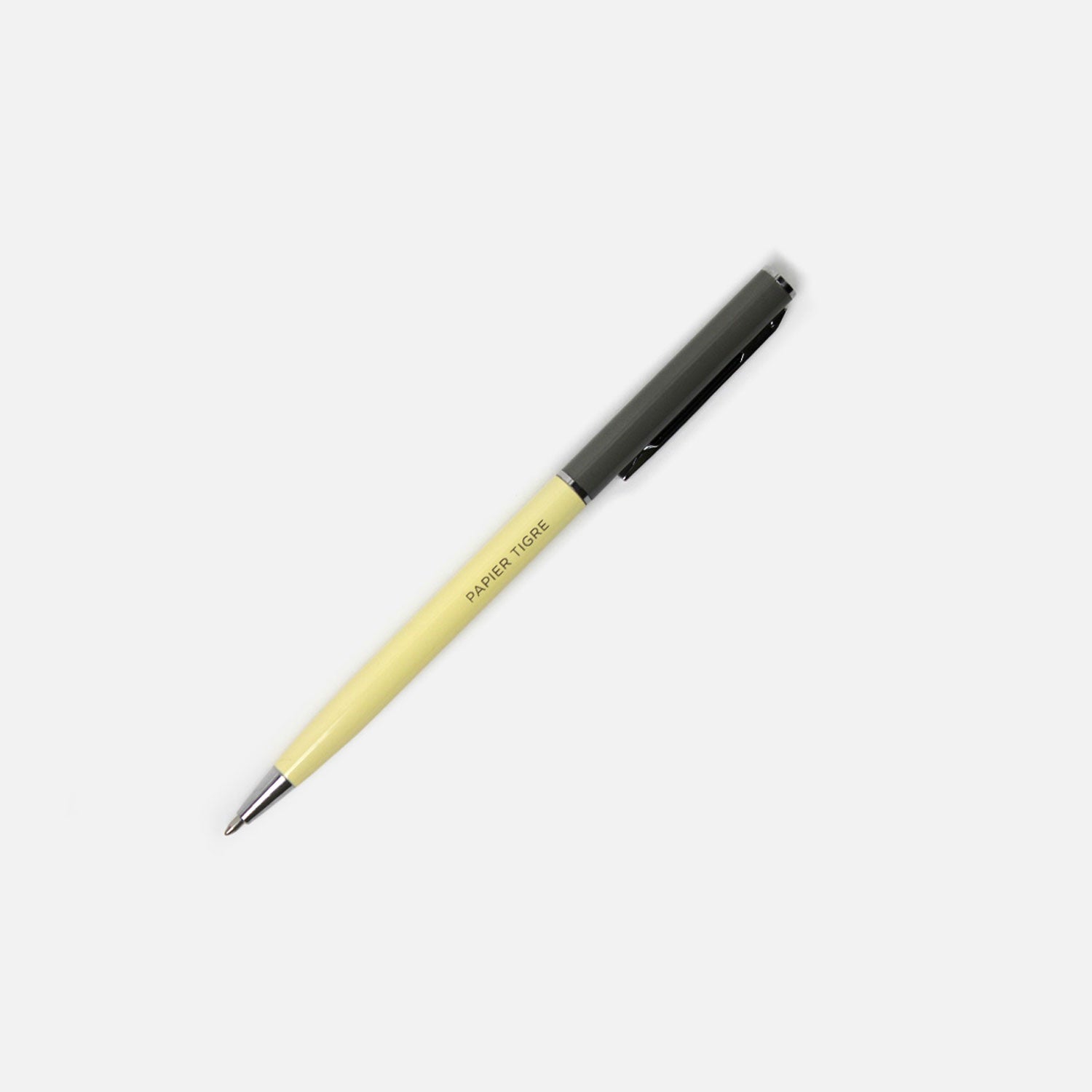STYLO "PAPIER TIGRE" GRIS BETON-JAUNE