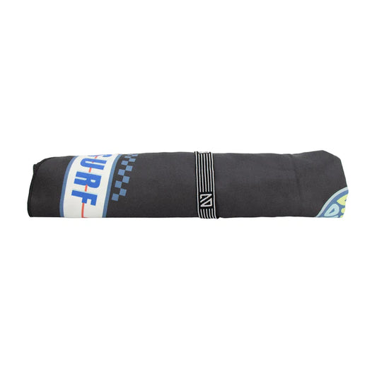 SERVIETTE MICROFIBRE - SURF NOIR