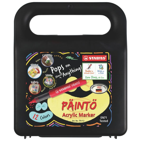 MARQUEUR ACRYLIQUE PAINTO ETUI PLASTIQUE @12