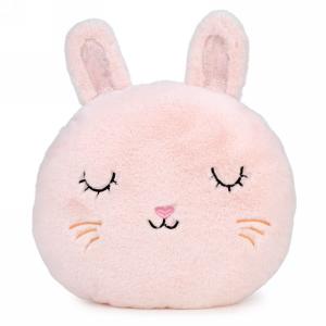 COUSSIN PELUCHE LAPIN ROSE 13